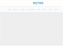 Tablet Screenshot of metro-films.com